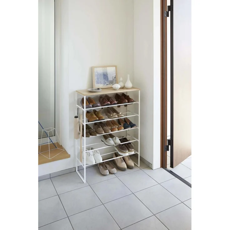 Yamazaki Schuhregal 6 Ebenen – H25 cm - Weiß – Bild 4