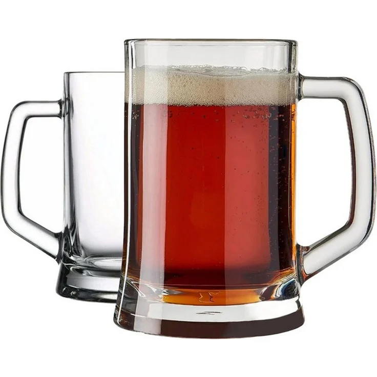 Pasabahce Gläser-Set Pub Bierkrug, 2-tlg, Glas, 2er Set, 660ml, ideal für Bier, Radler, Softdrinks & Mixgetränke – Bild 1