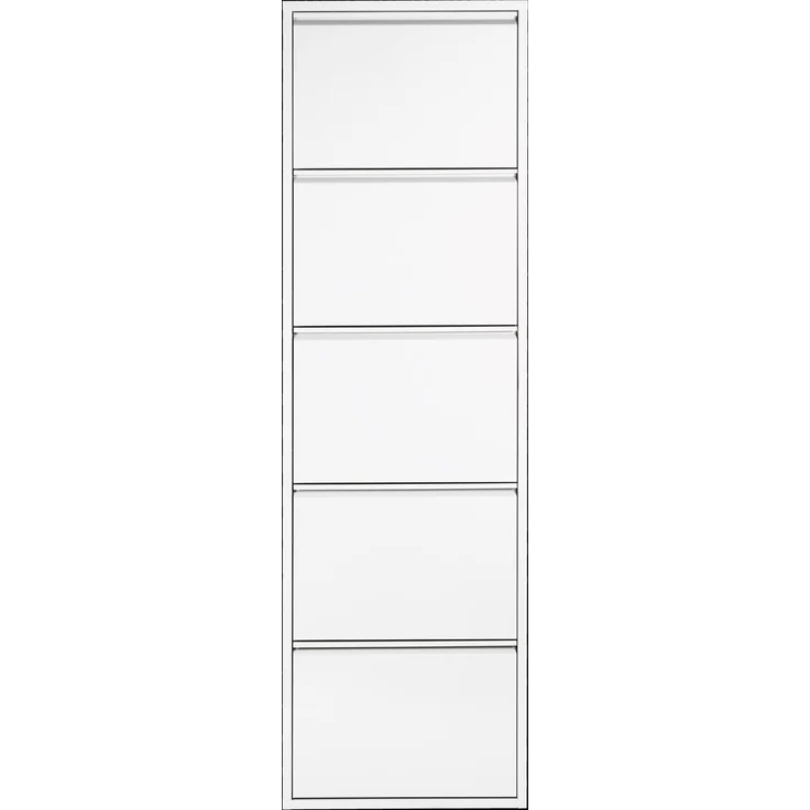 Schuhkipper >WIT< in Weiß, Lackiert, Metall montiert - 50x172x15cm (BxHxT) – Bild 3
