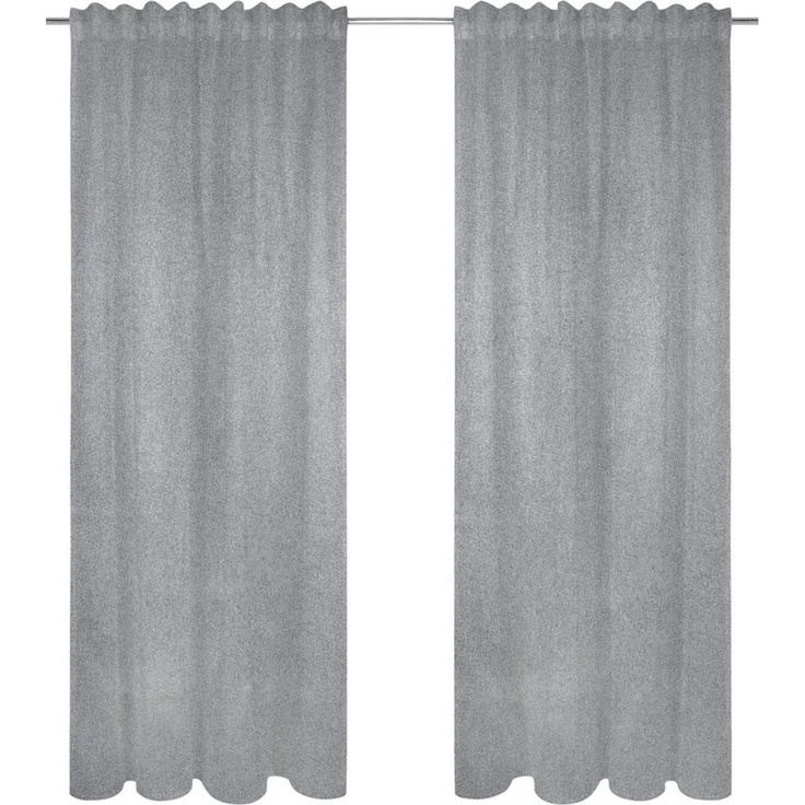 OTTO home Verdunkelungsvorhang Ronnel, 2er-Set, 100% Lichtschutz, Multifunktionsband (2 St), Multifunktionsband, verdunkelnd, Polyester, 2x einfarbig, Wohnzimmer, Schlaf/-Kinderzimmer, 100% verdunkelnd – Bild 2