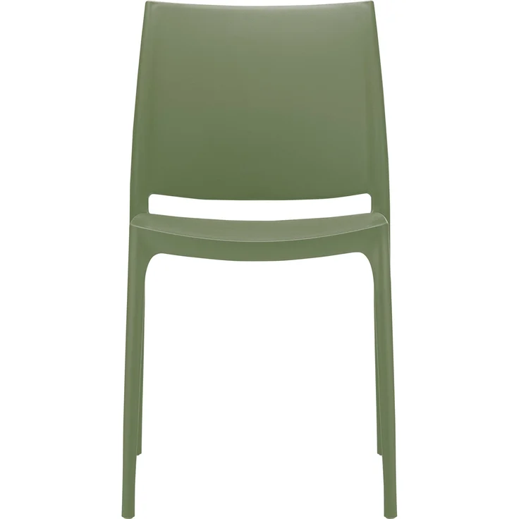 CLP 2er Set Stapelstühle Maya bis zu 130 kg belastbar,oliv – Bild 5