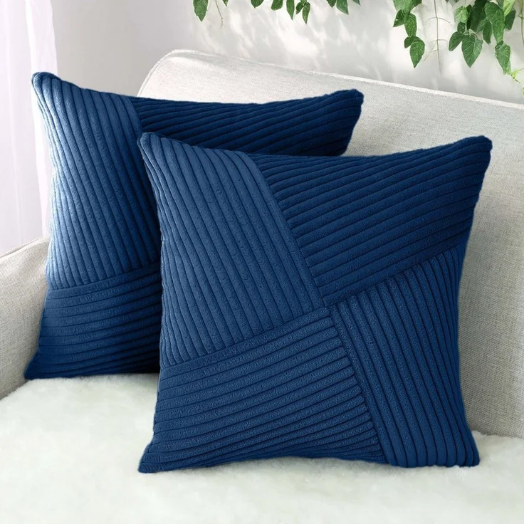 Amilian Kissenbezüge - 2er Set Kissenhüllen - Kissenbezug - Zierkissenbezüge, (2 Stück), 40x40 cm, Kissenhülle für Sofakissen, Dekokissen, Zierkissen, Kissen – Bild 2