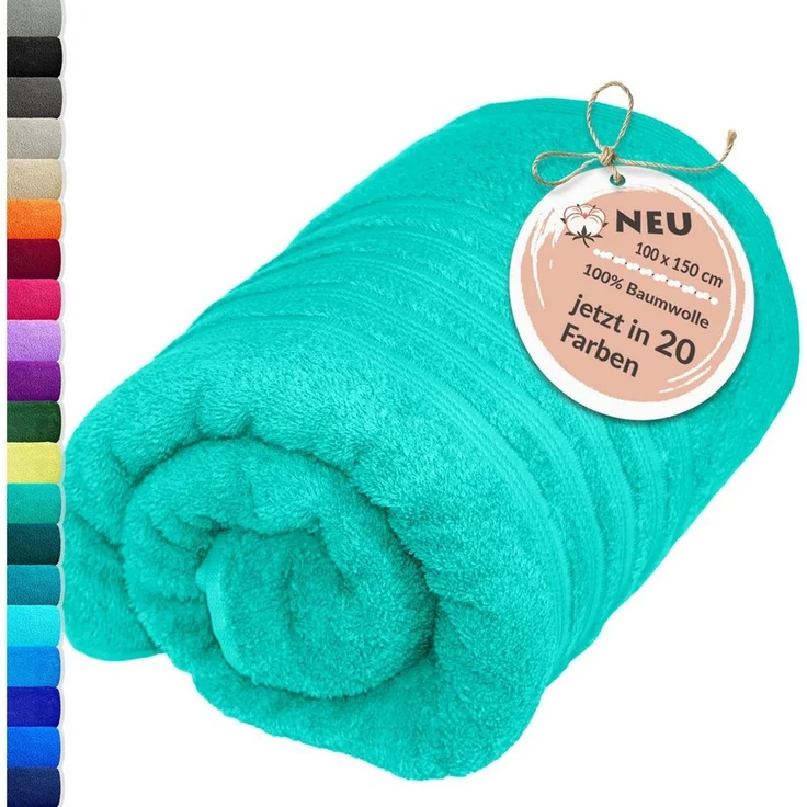 Lashuma Badetuch - XXL Handtuch London, Frottee (1-St), großes Badehandtuch - Duschtuch 100x150 cm für Damen & Herren – Bild 5