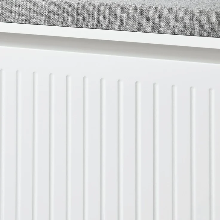 SoBuy FSR98-L-W Schuhbank, MDF, Lackiert, Weiß, 104 x 46 x 36 cm – Bild 4