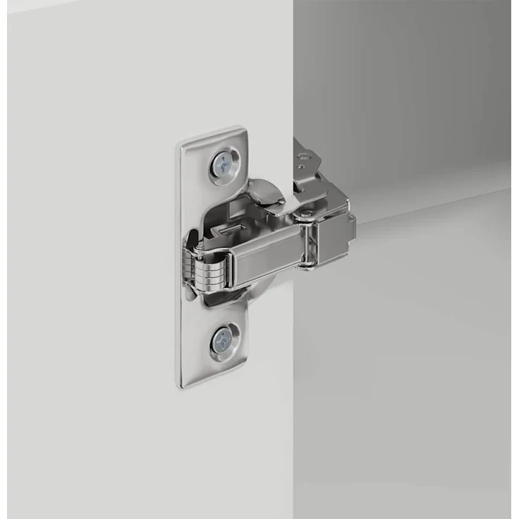 vidaXL Wand-Eckschrank PORTO Hochglanz-Weiß 57 x 57 x 100 cm 885519 – Bild 9