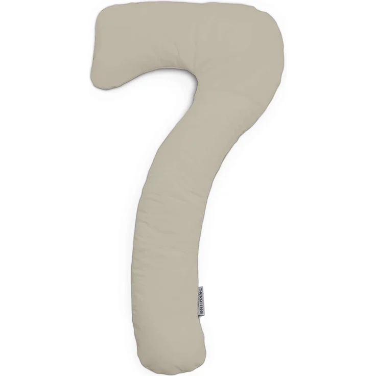 Theraline Bezug für my7 - Das Schlaf- & Stillkissen Lehmgrau Bamboo
