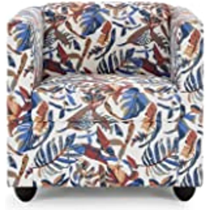 LOOKS by Wolfgang Joop Looks I Designer Sessel mit Federkern, Holzwerkstoff, beige Gemustert, 72 x 71 x 75 cm – Bild 2