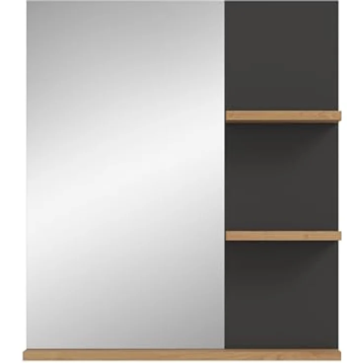Xonox Canu Spiegel (B/H/T: 63x73x16 cm) in Basalt grau Nachbildung und Artisan Nachbildung – Bild 5