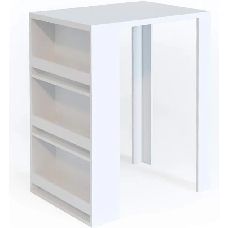 Bartisch Weiß 57 x 80 cm Vicco