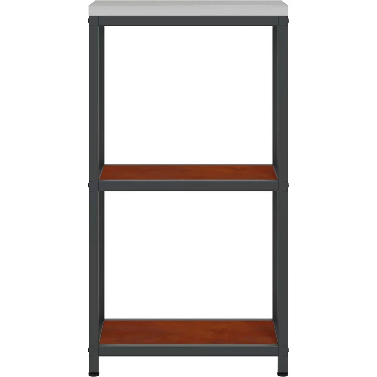 vidaXL Küchenaufbewahrung mit Regal Rostig 60 x 50 x 92 cm Stahl 874981 – Bild 8