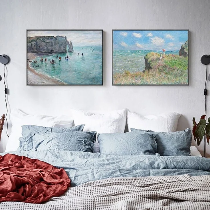 Poster Vintage Claude Monet · Deko Print ohne Rahmen - 40x30 cm / F – Bild 1