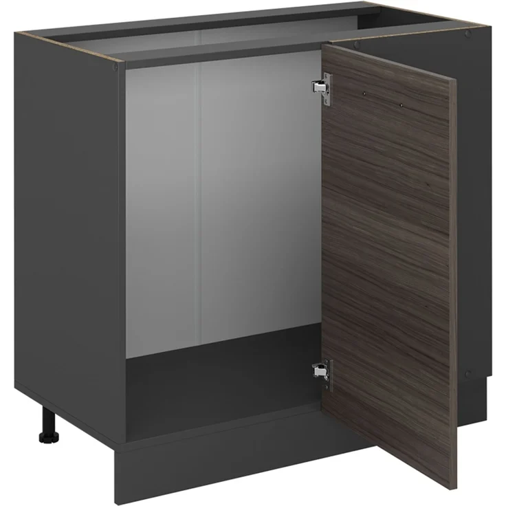Eckunterschrank R-Line Edelgrau 86 cm ohne Arbeitsplatte Vicco – Bild 4