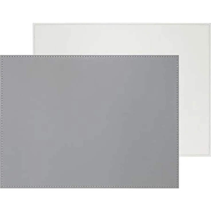 Freeform Duo Platz-Set 40x30 cm Grau / Weiß – Bild 2