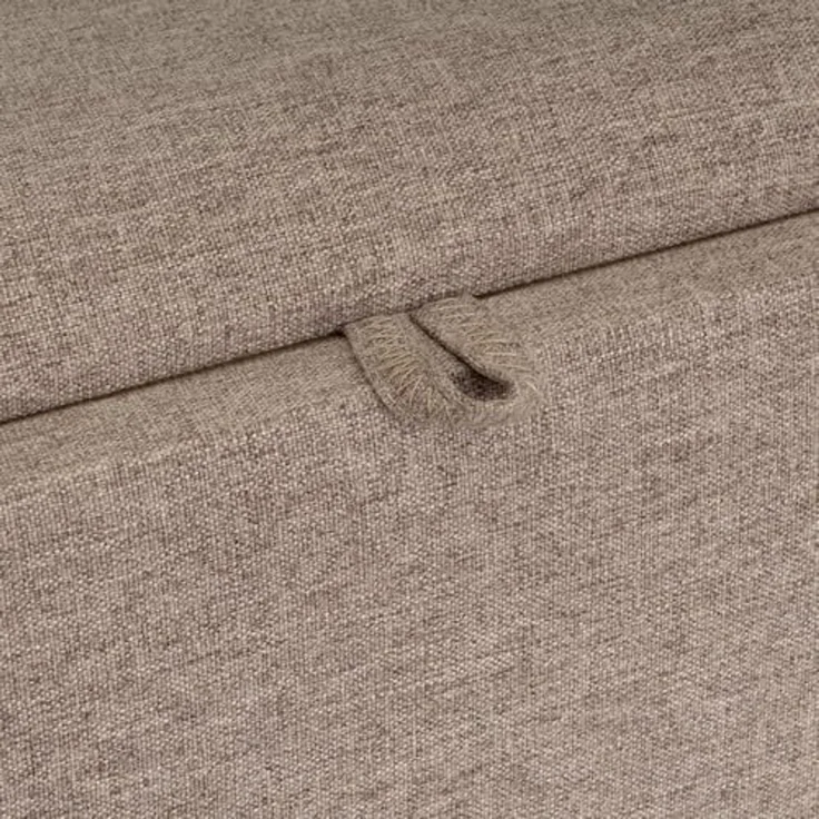 DRW Sitzsack Arcon aus Stoff und MDF in Beige – Bild 2