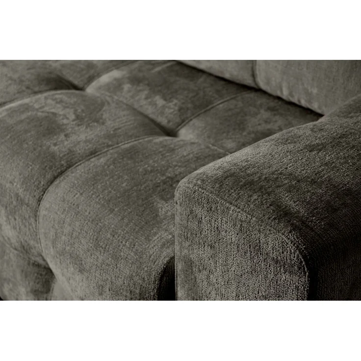 Schlafsofa Designersofa Sofa 3-Sitzer ARIELLE in Stoff Perfect Harmony Charcoal – Bild 2