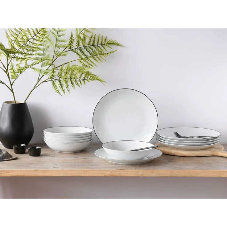 Luna Black Line, Tafelservice 12-tlg (mo) – Bild 2