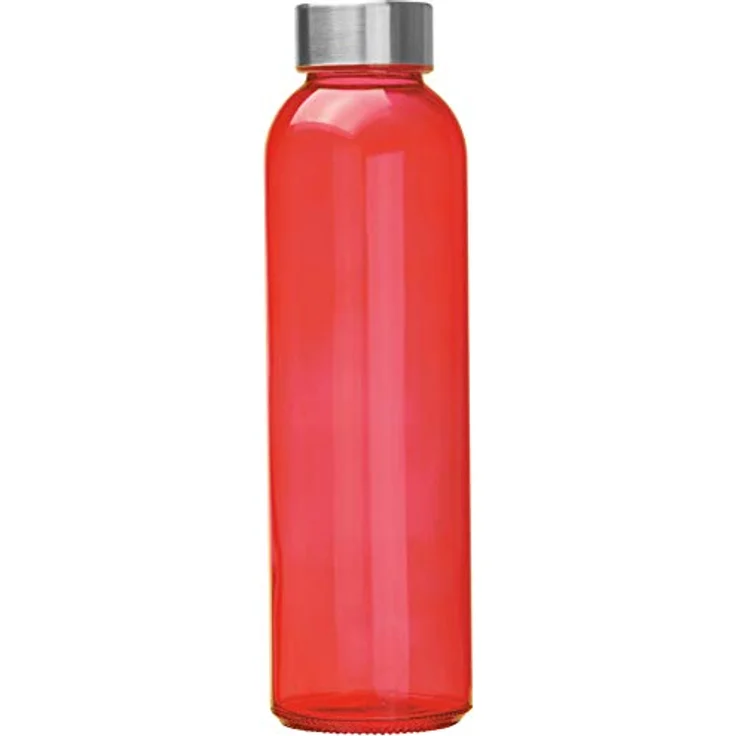 Macma Trinkflasche Trinkflasche / aus Glas / Füllmenge: 500ml / Farbe: rot – Bild 2