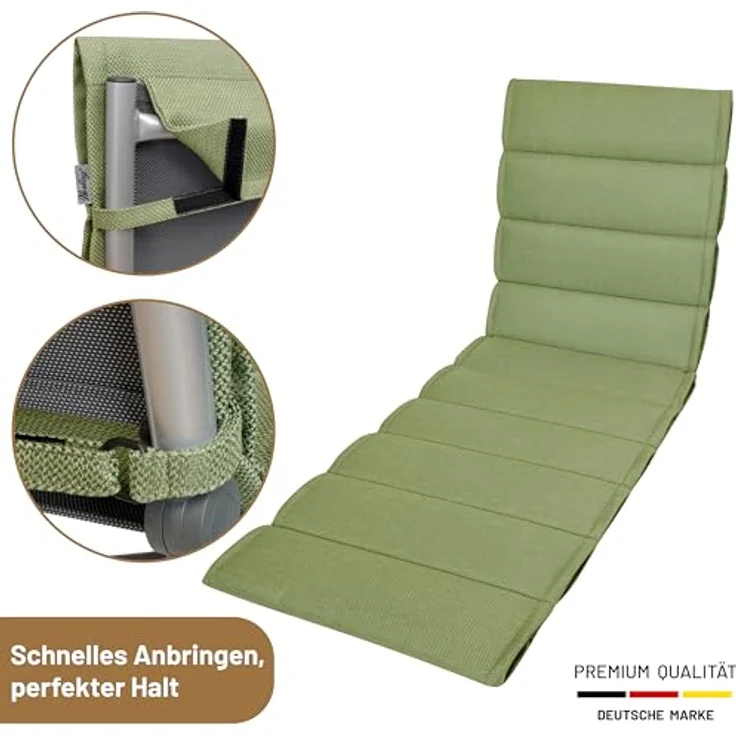 Herlag Liegenauflage Linnea, 200x60x4cm edles Strukturgewebe – Bild 7