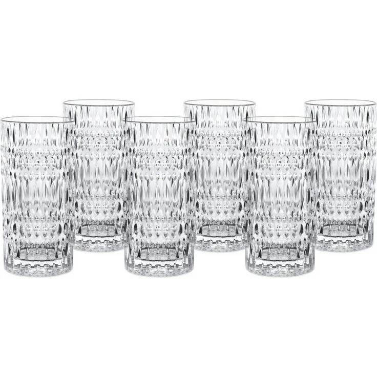 Nachtmann Glas Ethno 105398, Kristallglas, Kristallglas, spülmaschinenfest 6er-Set – Bild 1