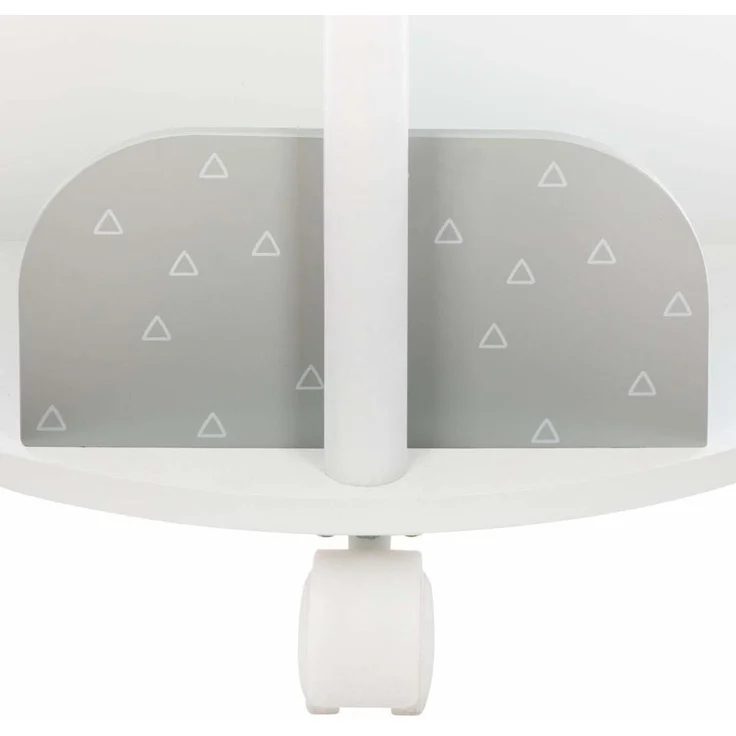 Bücherregal aus Holz für Kinderzimmer, Schrank mit Rädernrund – Bild 11