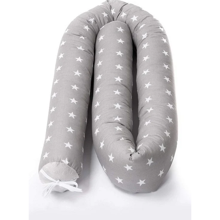 Amilian Nestchenschlange Bettschlange 210cm - Seitenschläferkissen - Nestschlangen, (Nestchenschlange für Kinderbett, Nestchen, Bettumrandung als Kopfschutz, Kantenschutz für Ihr Babybett), Nestchen - Bettumrandung als Kopfschutz - Kantenschutz für Bab... – Bild 5