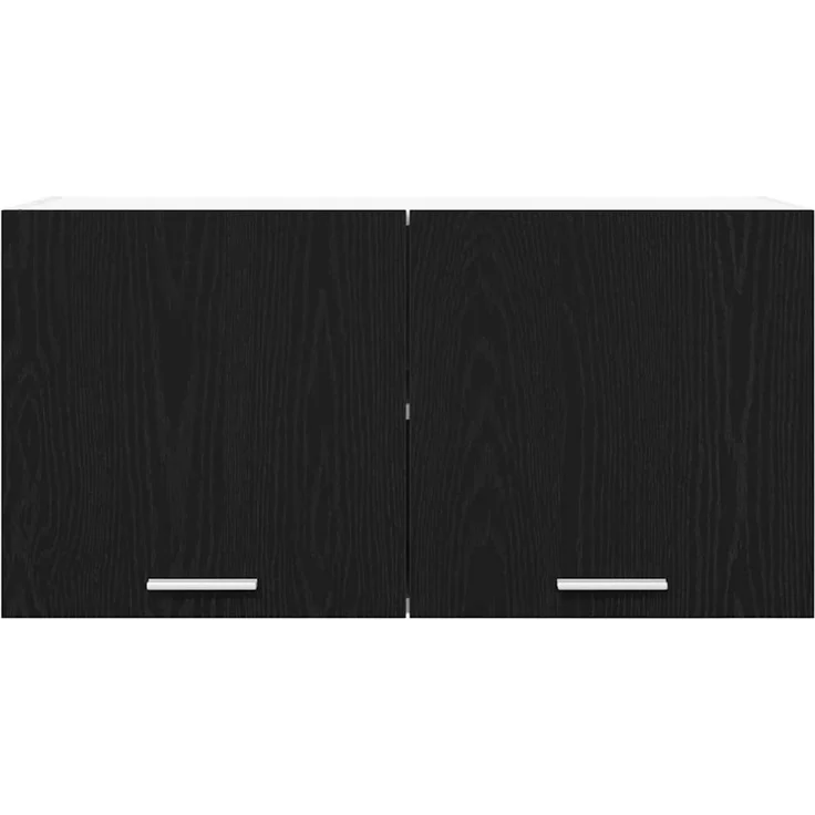 vidaXL Hängeschrank Schwarz Eichen-Optik 80 x 31 x 40 cm Holzwerkstoff 884179 – Bild 6
