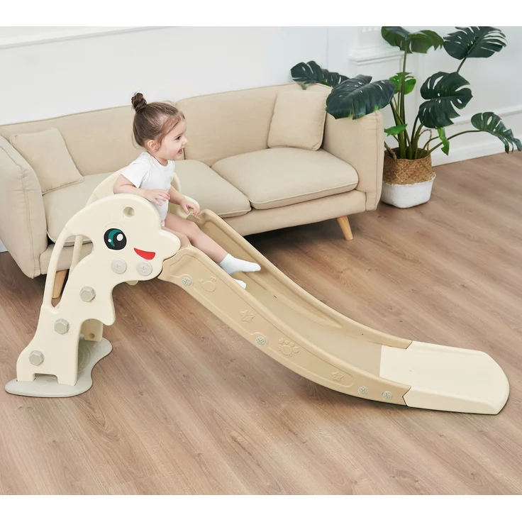 Baby Vivo Kinderrutsche / Rutsche - Delfin in Kaffee / Braun – Bild 3