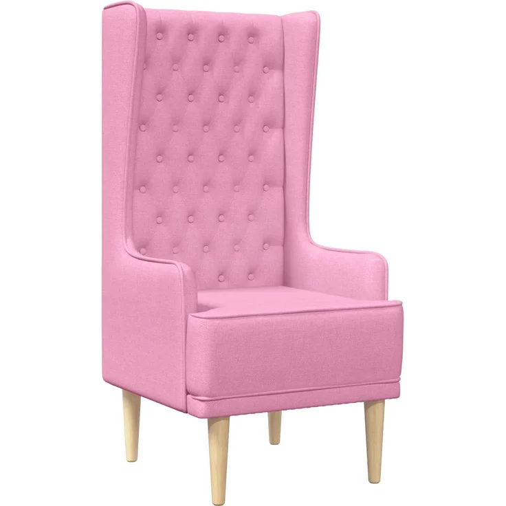 vidaXL Hochlehner Rosa Stoff 42042490 – Bild 2