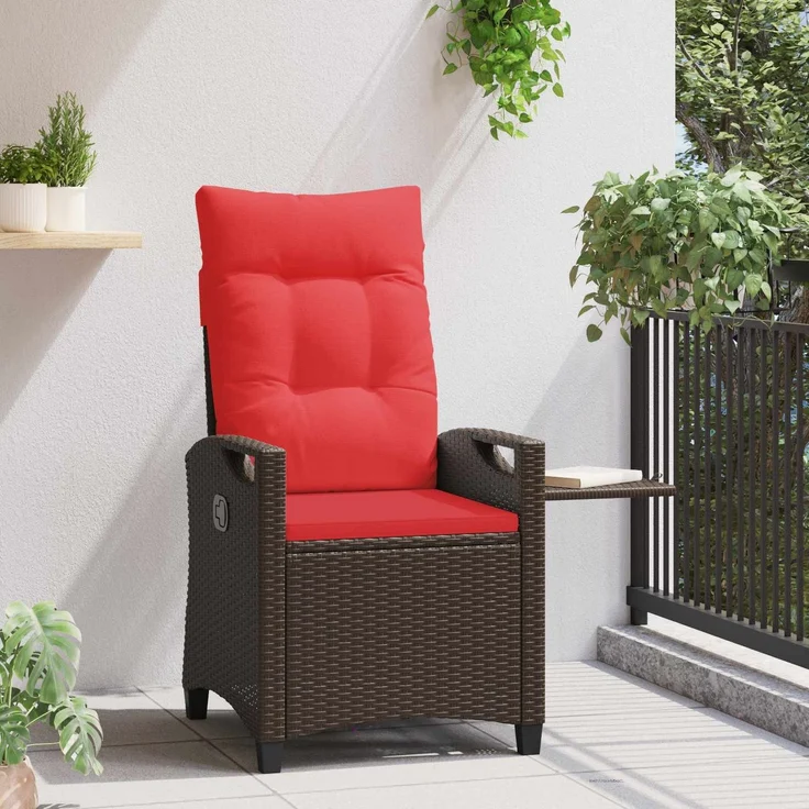 vidaXL Verstellbarer Gartenstuhl 56 x 60 x 112 cm Stahl 42026846 – Bild 4