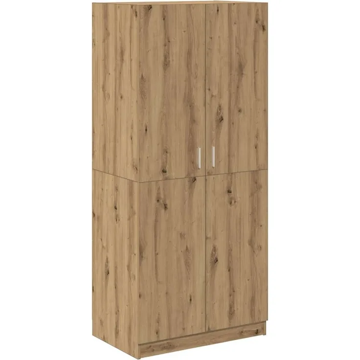 vidaXL Kleiderschrank Artisan-Eiche 80x52x180 cm Holzwerkstoff 855883