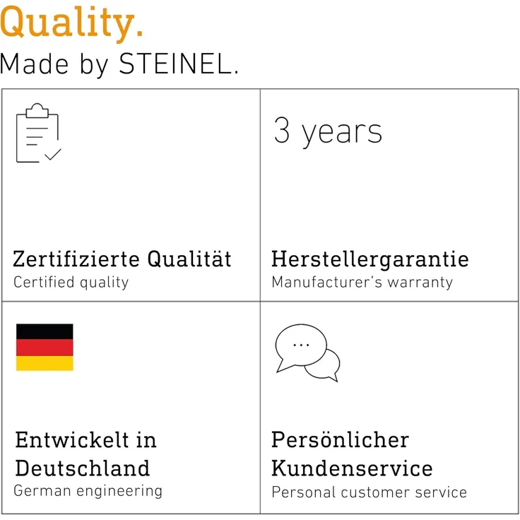 Steinel LED-Außenwandleuchte L 240 S, mit 180°-Bewegungsmelder, Edelstahlblende, 946 lm, 3000 K warmweiß, IP44 – Bild 7