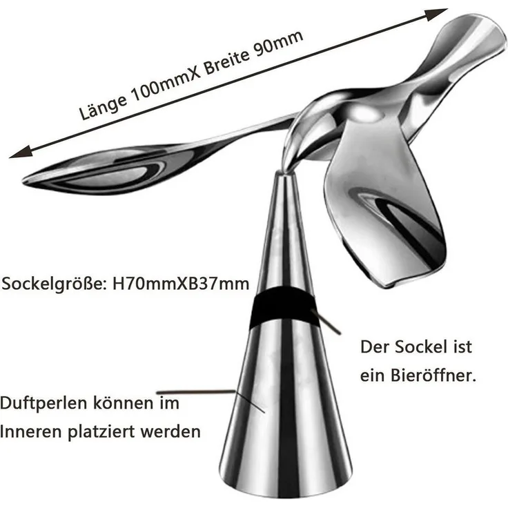 Jumpeak Korkenzieher Korkenzieher, Bierkorkenzieher, Metall-Balance Vogel-Flaschenöffner, Kreative Ornamente, Fliegender Vogel Modellierung, Praktisch und schön