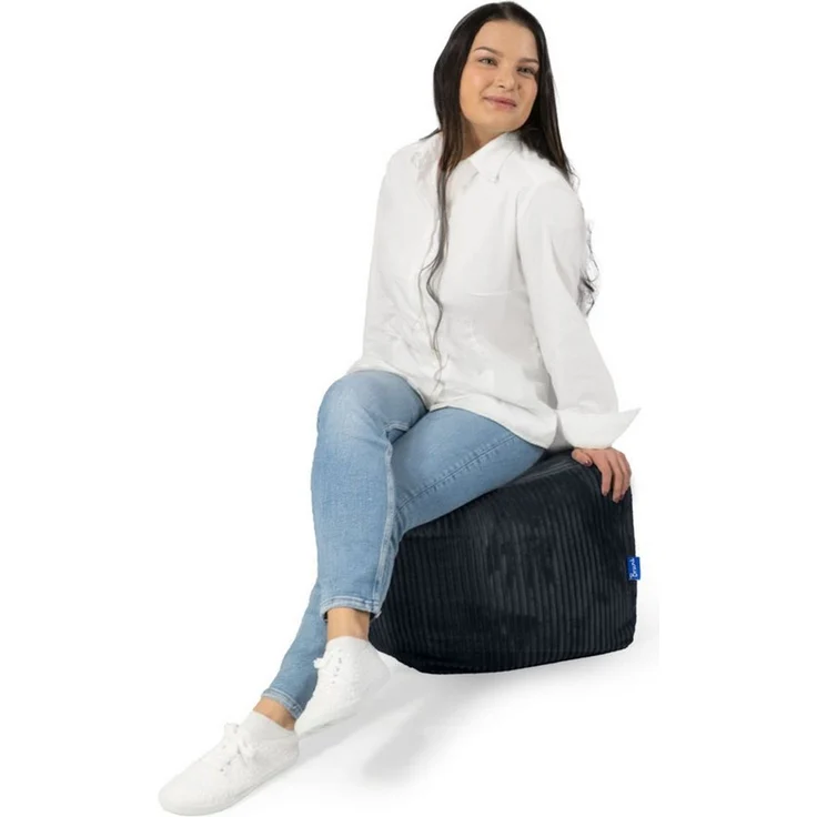Bruni Sitzwürfel Cubo Cord - 40 x 40 x 40 cm, Sitz- und Fußhocker, als Hocker & Ablage mit Cord-Bezug, samtweich, FILLcloud-Füllung – Bild 4