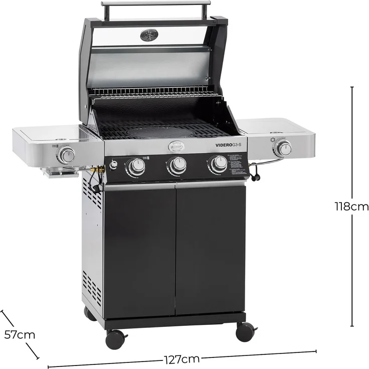 RÖSLE BBQ Gasgrill Videro G3-S Primezone Seitenbrenner Schutzhaube 2026 – Bild 3