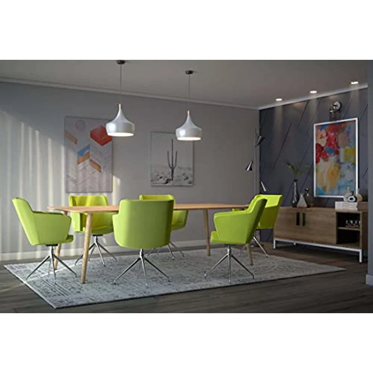 TOPSTAR | Besuchersessel SFH | 3D-Sitzgelenk und Aluminium-Fußkreuz | grün – Bild 3