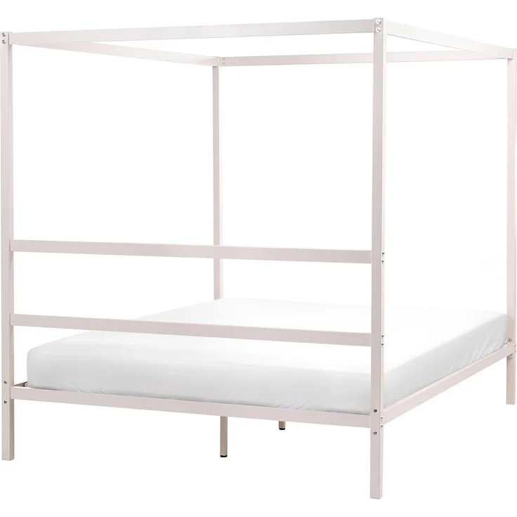 Himmelbett Metall LESTARDS 160 x 200 cm Hellbeige – Bild 6