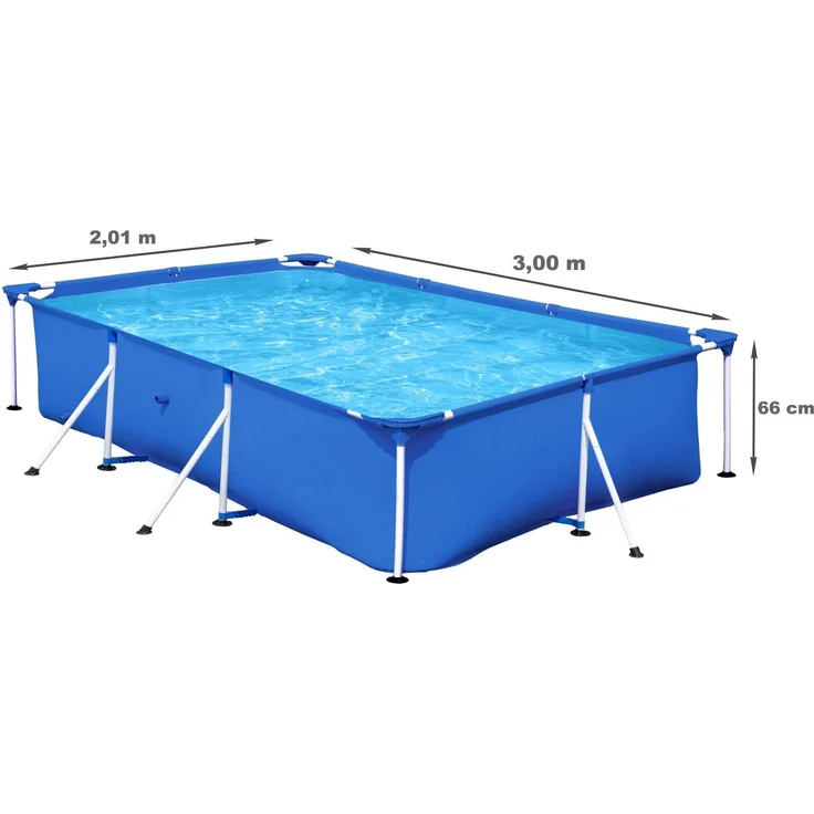 Bestway 'Steel Pro' Frame Pool, ohne Filterpumpe, Stahl / Kunststoff blau, 300 x 201 x 66 cm – Bild 7