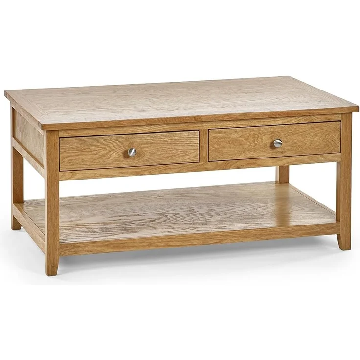 Julian Bowen Mallory Couchtisch mit 2 Schubladen, Eiche, 50 x 110 x 65 – Bild 3