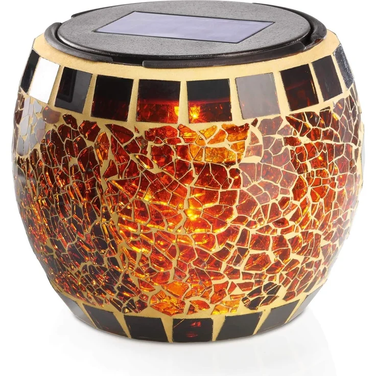 Esotec Solarleuchte Brillant, Mosaik LED-Tischleuchte – Bild 1