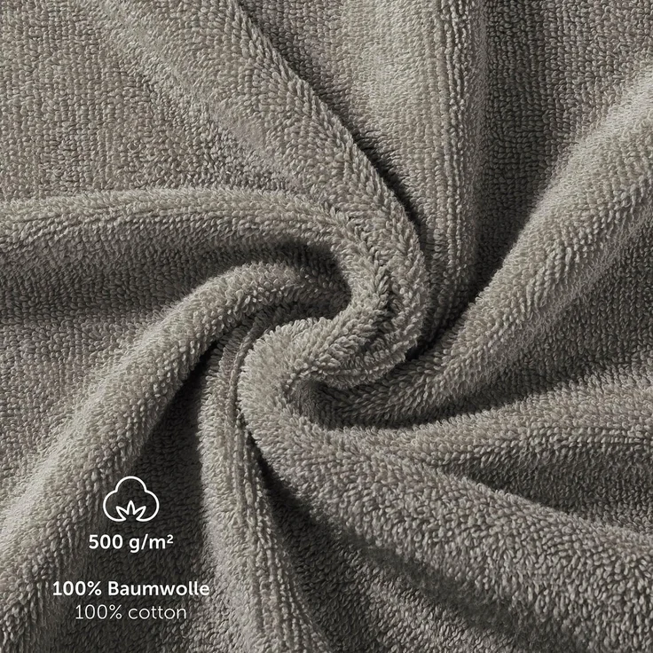 Blumtal Waschhandschuh 10er Set aus Frottee 15x20 cm - weich und saugstark, (Set), mit modischer Bordüre und praktischer Aufhängeschlaufe, 100% Baumwolle – Bild 6
