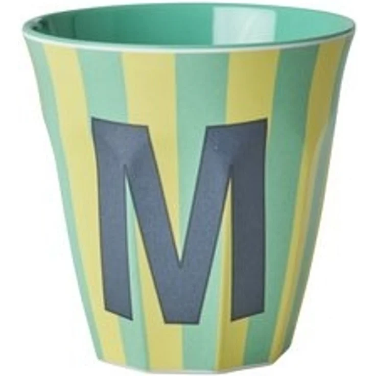 Rice Stripes Melamin Becher Buchstabe M – Bild 5