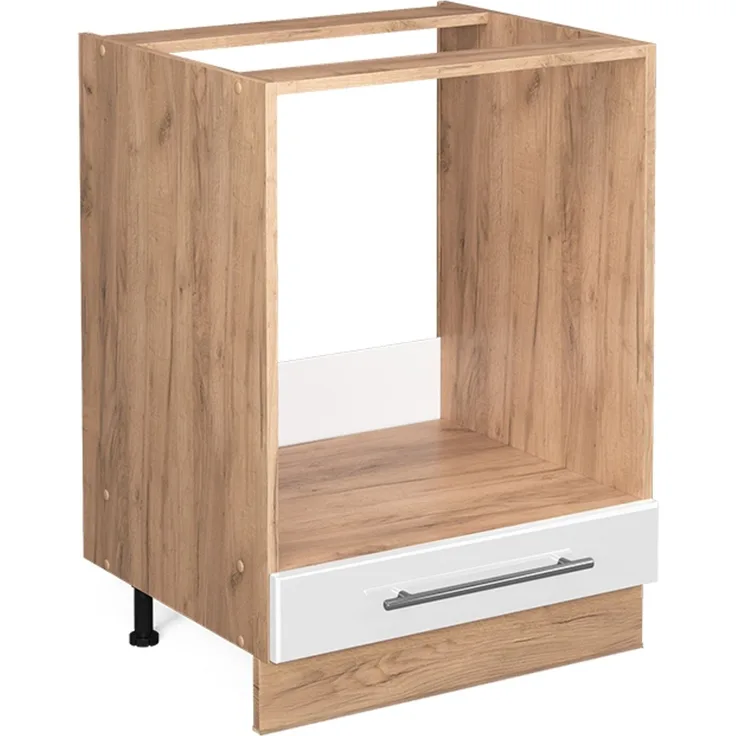 Herdumbauschrank Fame-Line Weiß Hochglanz 60 cm ohne Arbeitsplatte Vicco