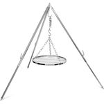 Petromax Hänge-Rost für Dreibein, Stahl verchromt, Ø 50 x 2,7 cm, inkl. Kette