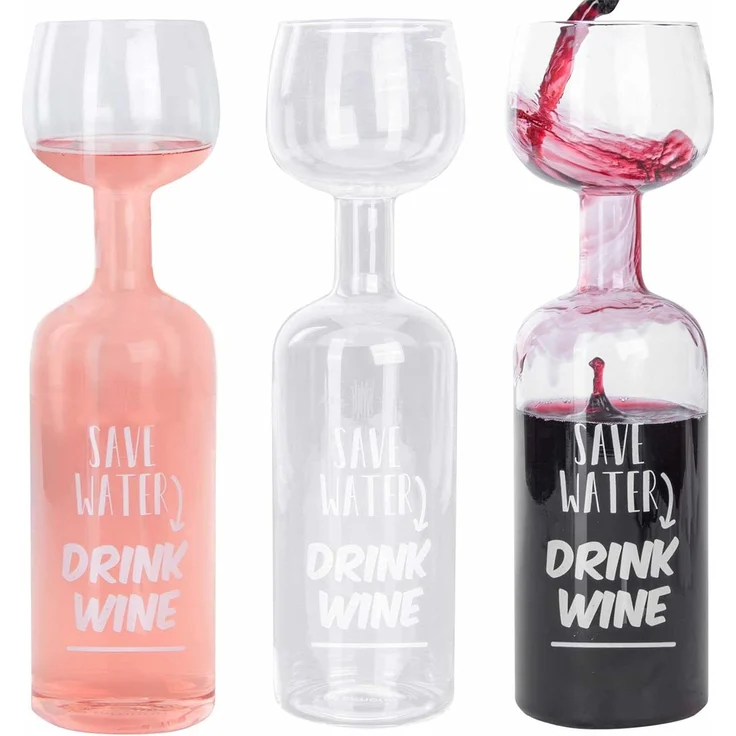 Dimono Rotweinglas XXL Rotweinglas–750ml Weinglas-Set für Abendessen, Partys & Geschenke, Glas, Weinflaschen Glas 750 ml mit Reinigungskugeln – Bild 5