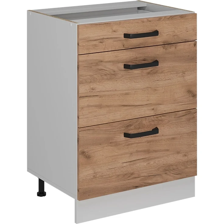 Küchenfront R-Line Goldkraft Eiche 59.6 x 70.4 cm Möbelfront für den Schubladenunterschrank Vicco – Bild 5