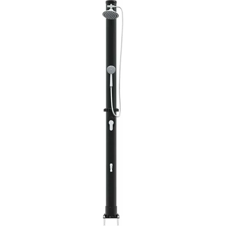 vidaXL Außen Solardusche Schwarz 217 cm PVC und Aluminium 42003414 – Bild 6
