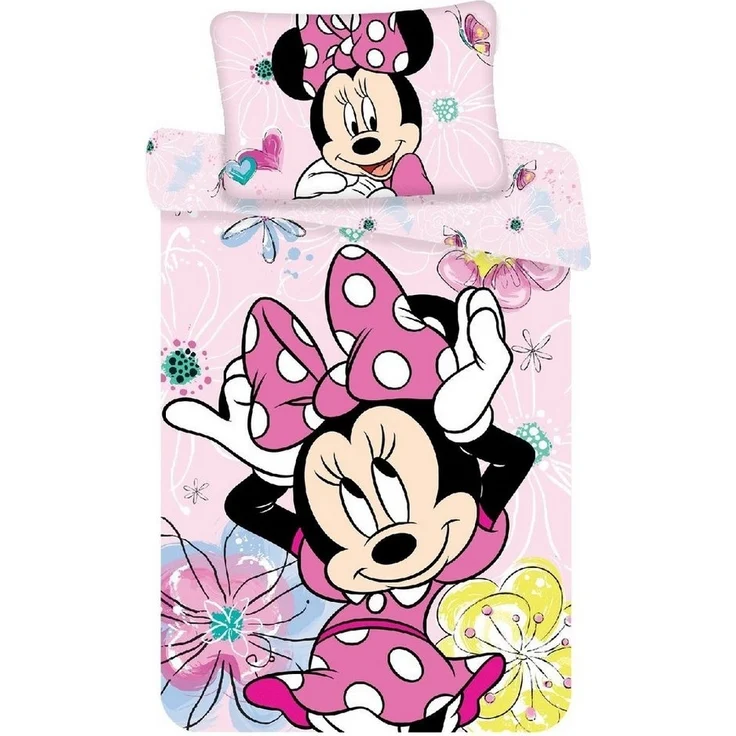 Disney Kinderbettwäsche Disney Bettwäsche Set Minnie Butterfly Baby, Renforcé, 2 teilig, 100% Baumwolle – Bild 5