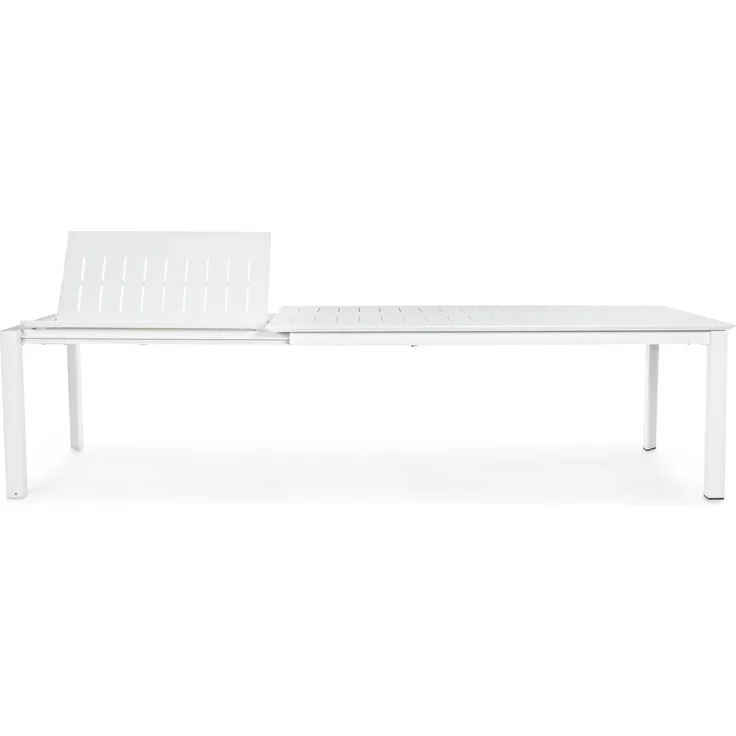 Gartentisch Ronoko aus Aluminium, modern und ausziehbar, weiß, für 8–10 Personen – Bild 9