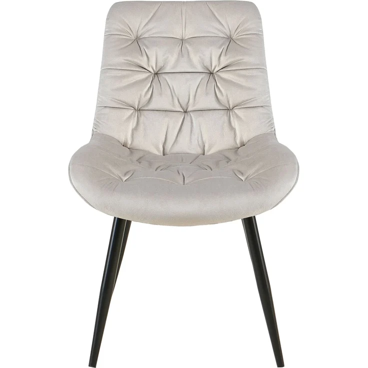 CLP Esszimmerstuhl Rossford Samtbezug gepolstert mit Rückenlehne,grau – Bild 5