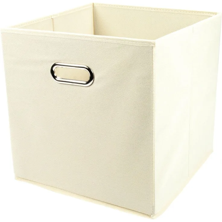 Aufbewahrungsbox mit Griff, Vlies - Beige